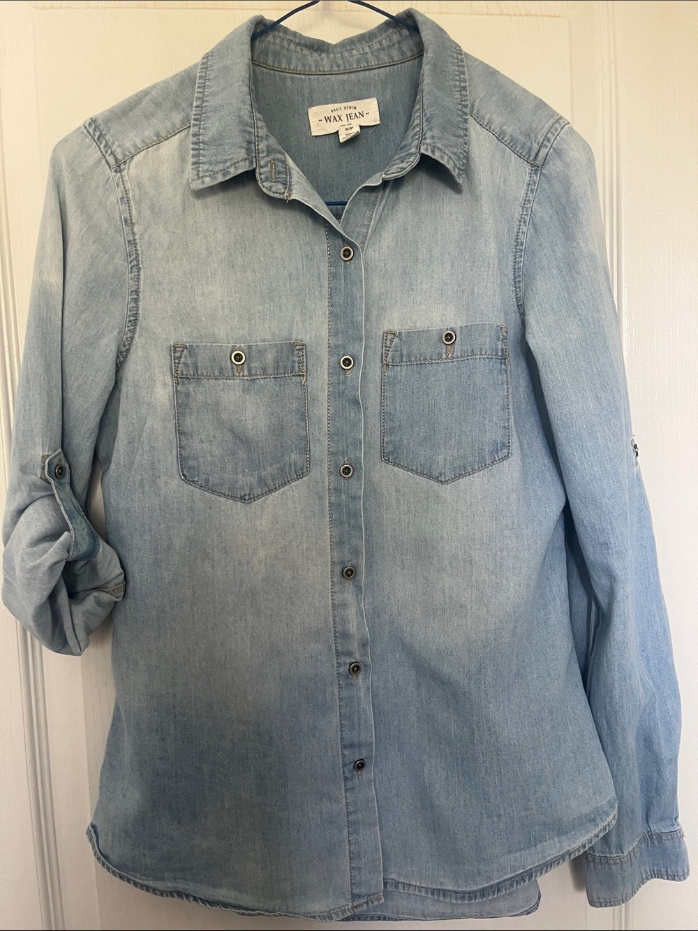 Wax Jean Light Blue Denim Shirt